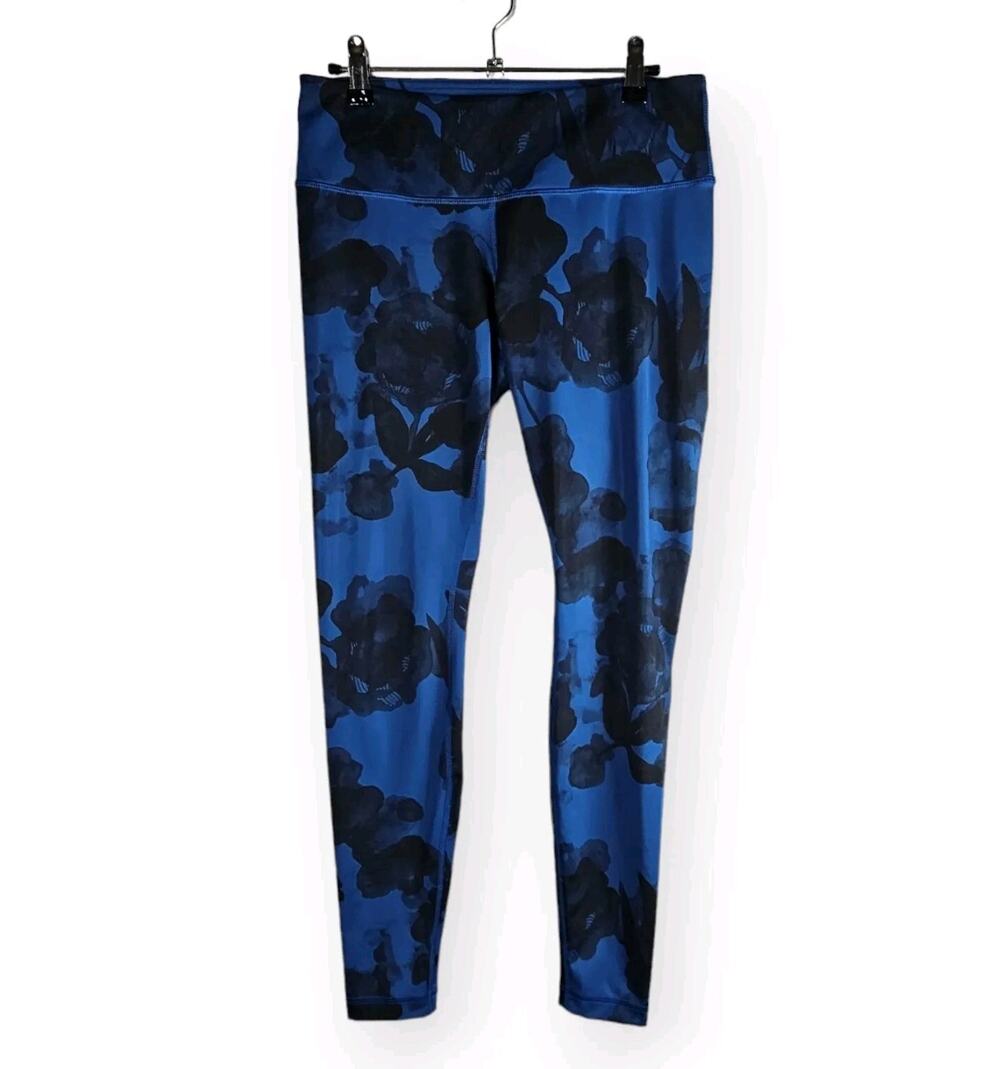 Lululemon Size 8 Speed Tight II 28" Inseam Blue Floral Rose Luxtreme Leggings